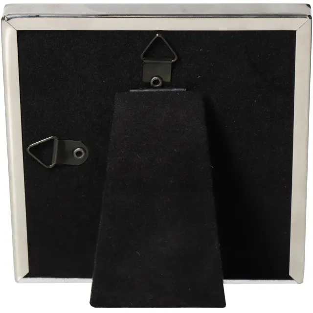 Κορνίζα Ασημί Μέταλλο 10x10cm 3