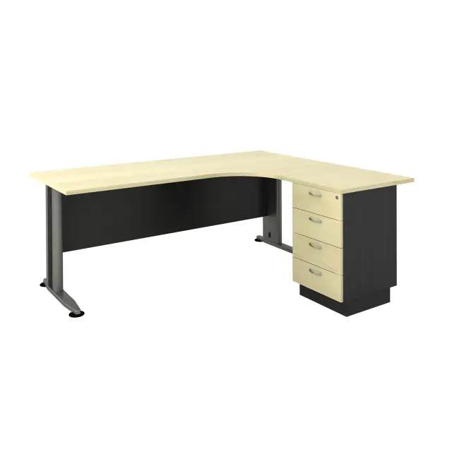 Γραφείο ΕΟ995New SUPERIOR COMPACT -Δεξ-180x70/150x60cm DG/Beech / New 180x70/150x60cm