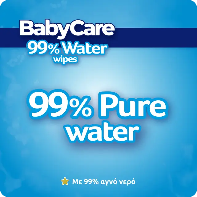 BabyCare Μωρομάντηλα με 99% Νερό, χωρίς Οινόπνευμα & Parabens 16x72τμχ 3