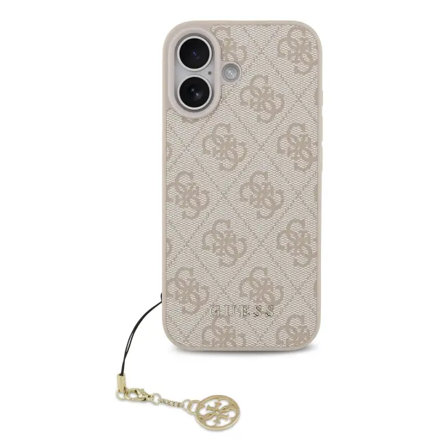 Guess 4G Charm MagSafe Case for iPhone 17 Tone on Tone Pink 2