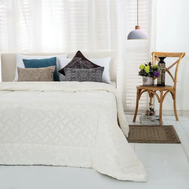 Κουβερτοπαπλωμα Μονό 160x240 Aspen Ivory Sb home