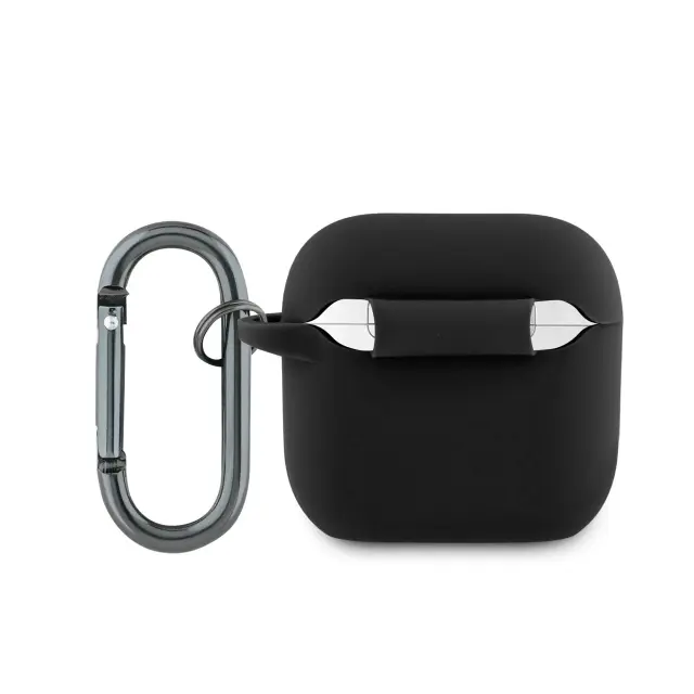 Lacoste Liquid Silicone Croc Logo Case for AirPods 4 Black 2
