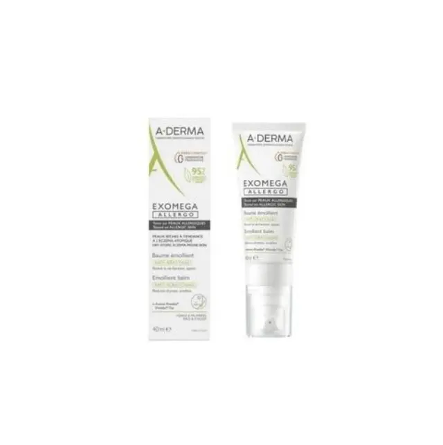 A-Derma Exomega Allergo Anti-Scratching Emollient Balm Αποστειρωμένο Μαλακτικό Βάλσαμο για την Καταπράυνση του Αισθήματος Κνησμού, 40ml
