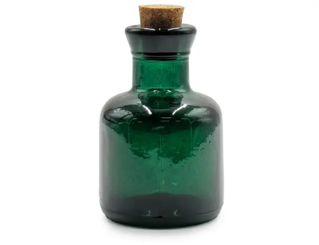Διακοσμητικό Μπουκάλι με πώμα Glass Drops Ramos (5323DB734) Aπό 100% ανακυκλωμένο γυαλί, Xωρητικότητας 125ml, Διαστάσεων Ø 7 x Υ 10 cm, Albahaca 5323DB734 2