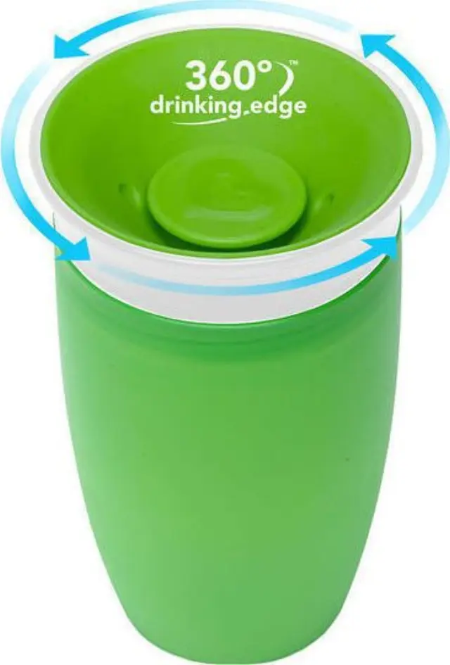 Munchkin Παιδικό Ποτηράκι Miracle 360 Sippy Cup από Πλαστικό Πράσινο 296ml για 12m+