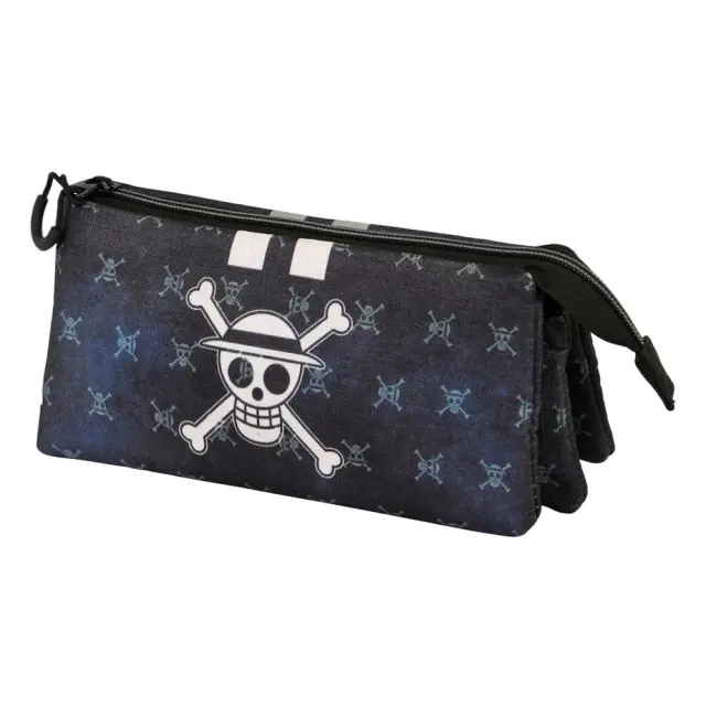 Κασετίνα τριπλή ONE PIECE - Vintage Skull - Eco Triple Pencil Case 23x11x7cm