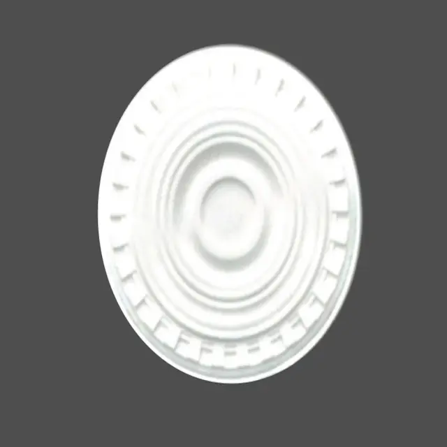 Deco Ροζέτα οροφής φωτιστικού πολυστερίνης λευκή 480mm / Ρ 48