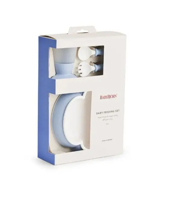 BabyBjorn Baby Feeding Set - Powder blue 7317680781673