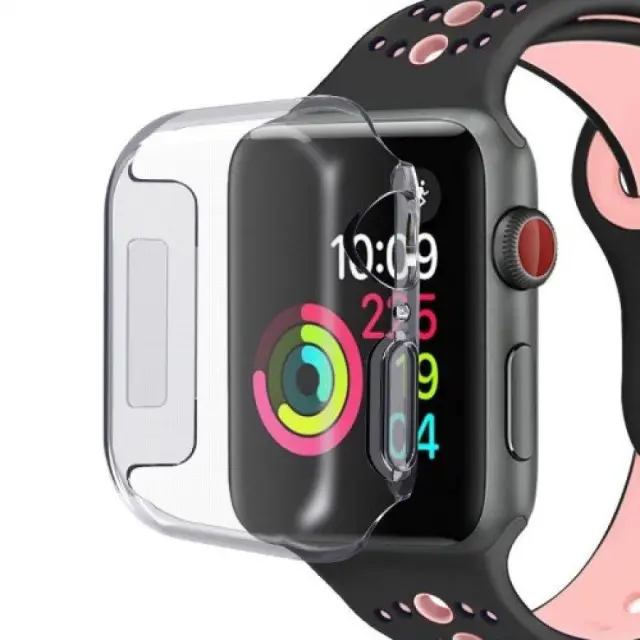 Θήκη Σιλικόνης για Apple Watch 44mm Διάφανη OEM