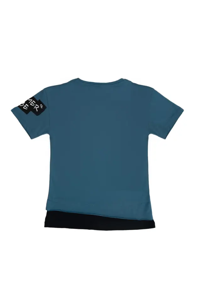 T-Shirt Kid Summer Story Καφέ 3