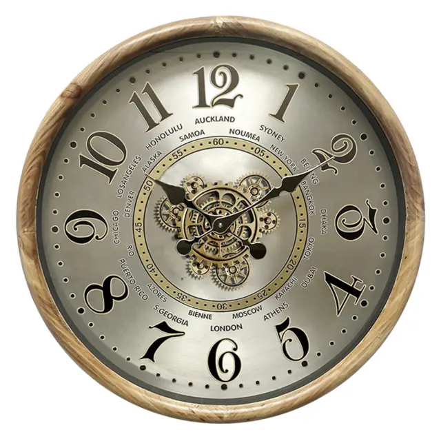 Ρολόι μηχανικό ξύλινο International Time 50cm Zaros 27597 CL379