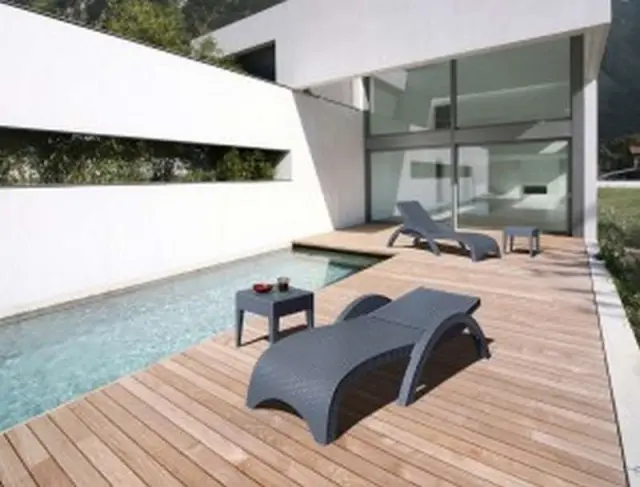 Τραπέζι MIAMI Ανθρακί PP 45x45x45cm 3