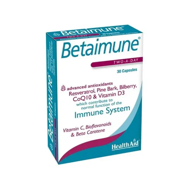 Health Aid | Betaimune Συμπλήρωμα για την Ενίσχυση του Ανοσοποιητικού | 30 κάψουλες