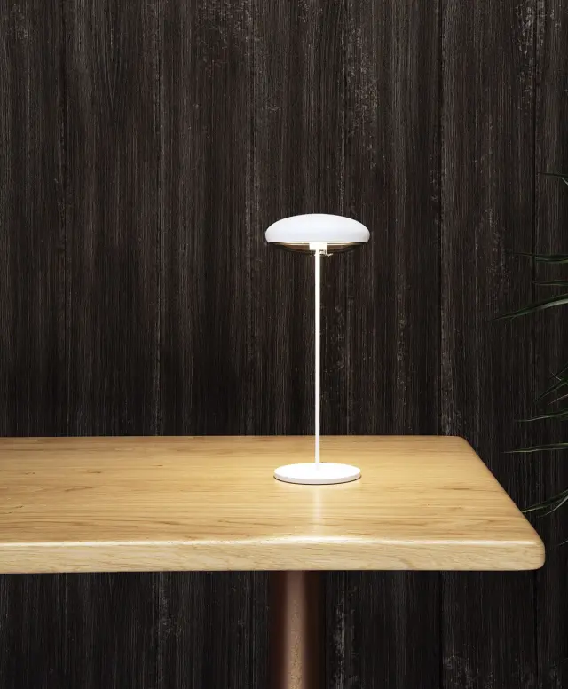 Nog-mos Φορητό επιτραπέζιο φωτιστικό LED 2.2W 3000K IP54 ø12x31cm λευκό Άσπρο 2