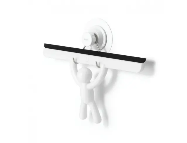 Καθαριστής Τζαμιών Μπάνιου Umbra Buddy Squeegee με αυτοκόλλητη βάση και διαστάσεις 27x4x19cm - WhiteS-11527