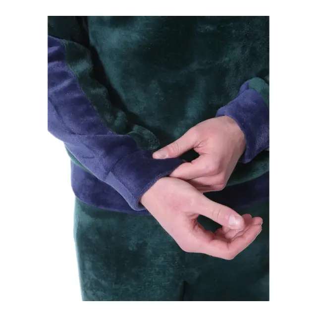 Mario Uomo Ανδρική Πυτζάμα Fleece LC, Χρώμα Σκούρο Πράσινο 2