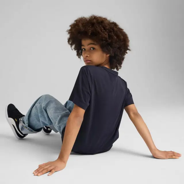Puma Boy's Class Graphic Tee Μπλε Σκούρο 685814-16 (Puma) 2