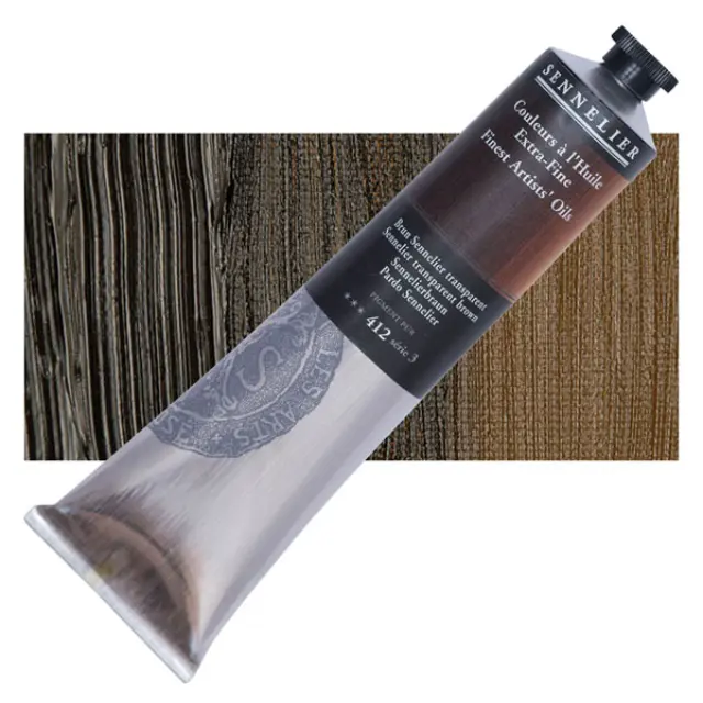 Sennelier Λάδι Finest Artists Oil 412 Sennelier Transparent Brown - 200ml