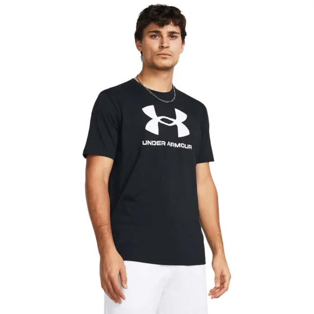 Under Armour Men's Sportstyle Logo Update Shortsleeve Tee Μαύρο - Άσπρο 1382911-001 (Under Armour)