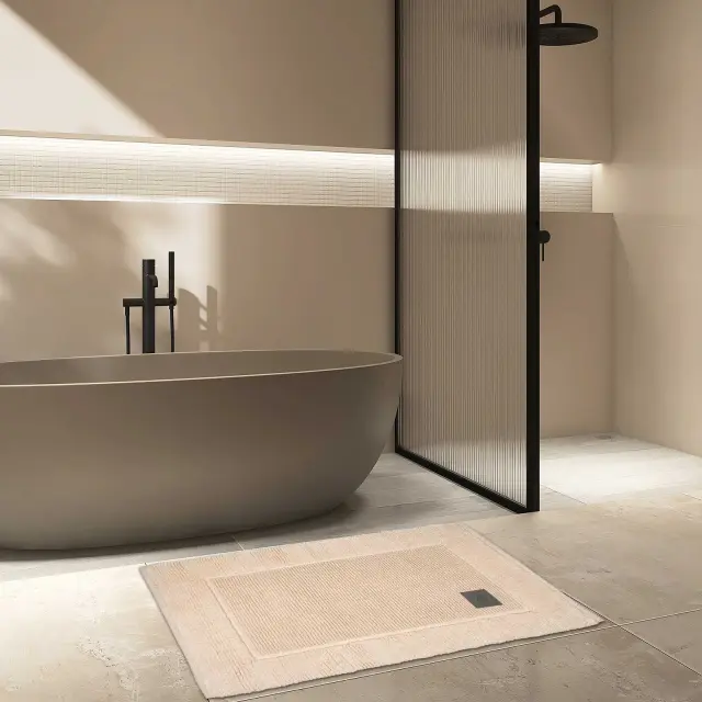 Πατάκι Μπάνιου 50x80 1000gsm Greenwich Polo Club 3216 Crème 100% βαμβακερό 2