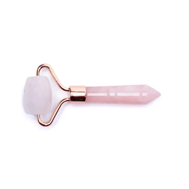 Ρολό για μασάζ προσώπου από Ροζ Χαλαζία Anti-Aging Facial Massage Roller Rose Quartz