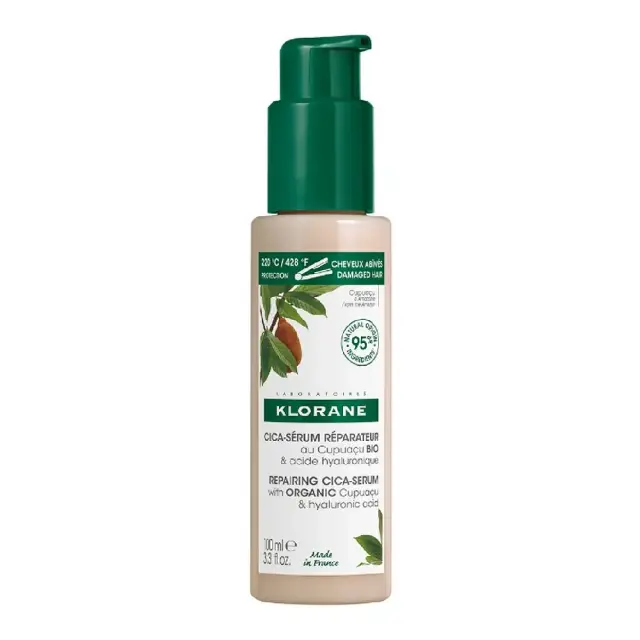 Klorane Cica-Serum Ορός Προστασίας & Επανόρθωσης για Ξηρά-Κατεστραμμένα Μαλλιά με Βούτυρο Cupuacu, 100ml