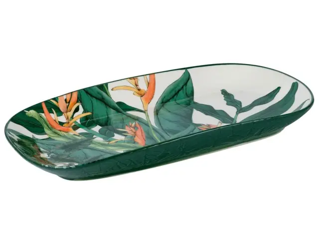 Πιατέλα σερβιρίσματος Maxwell & Williams TBP Night Garden με διαστάσεις 35x19cm - Πορσελάνη - Multicolour DR0468