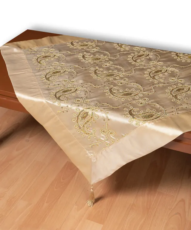 Σατέν καρέ 1028 (85cm x 85cm) χρυσό - -