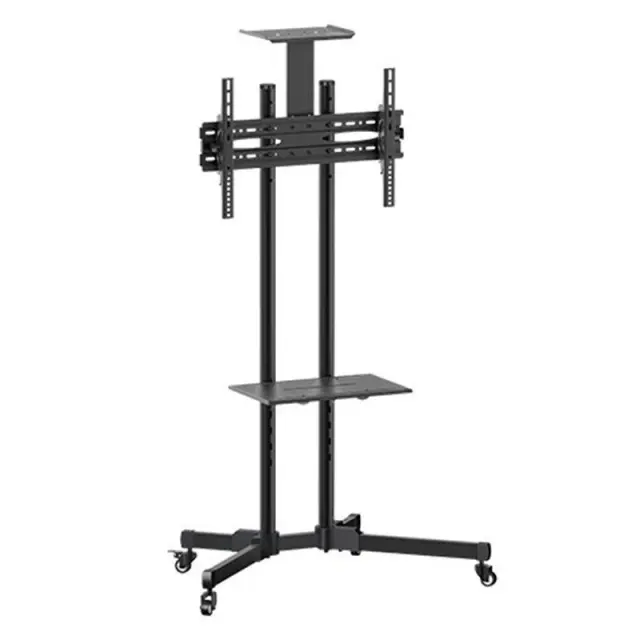 Bormann Elite BTV1300 - Βάση Τηλεόρασης Επιδαπέδια,Τροχήλατη 26''-60'',50Kg,με Ράφι (035763)