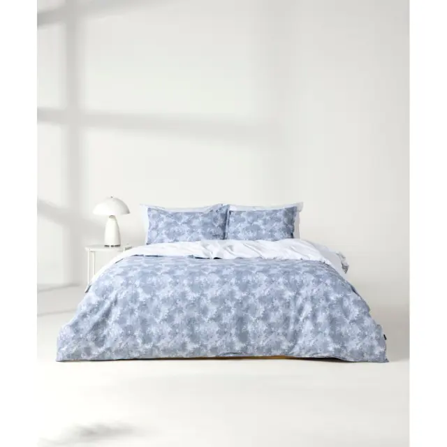 Σετ Σεντόνια Υπέρδιπλα 4 Τεμαχίων Kentia Opalite 33 Blue Raf-White 240x270