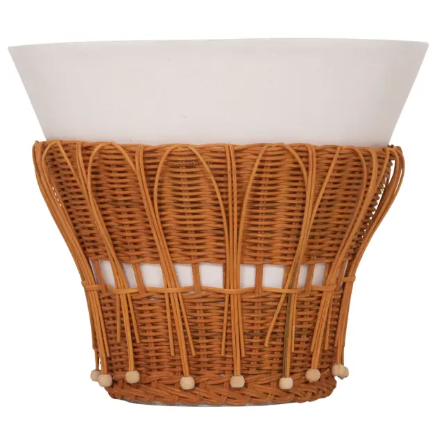 ΤΡΑΠΕΖΙ ΒΟΗΘΗΤΙΚΟ FB918164.02S FIBER CEMENT ΛΕΥΚΟ-ΦΥΣΙΚΟ RATTAN--Φ42x36Υεκ 3