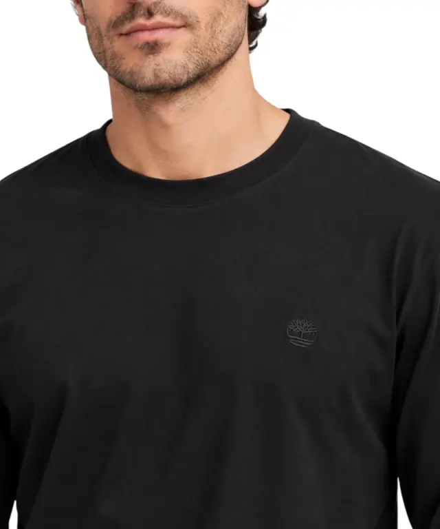 Timberland - Ανδρικό Μακρυμάνικο T-Shirt Jersey Cotton TBC0YHPY-001 Μαύρο - M 3