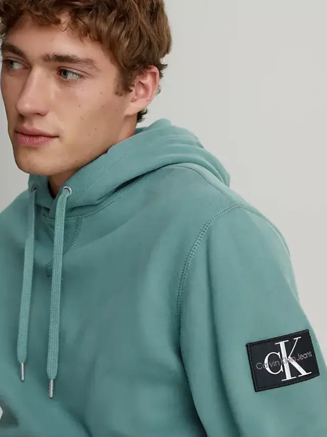 Calvin Klein - Ανδρικό Φούτερ με Κουκούλα J30J323430-CFQ Μπλε - L 3