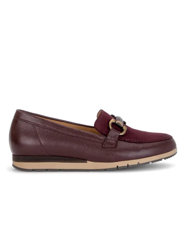 Gabor Μοκασίνια-Loafers Γυναικείο δέρμα/δέρμα Nubuck Μπορντώ GAB/400402 005-VINO - 37 3
