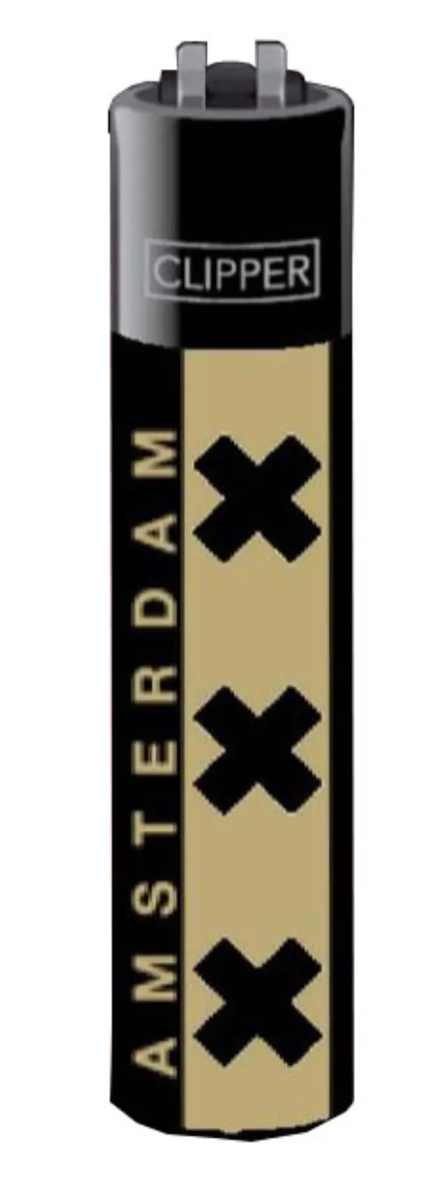 Αναπτήρας Πέτρας Clipper Μεγάλος - Amsterdam XXX Gold