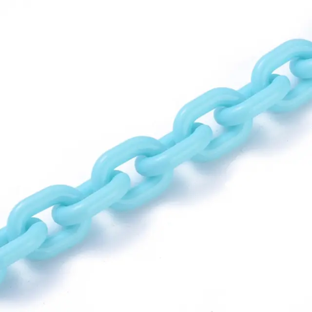 Αλυσίδα Ακρυλική 19x4x4mm - Sky Blue - 1m