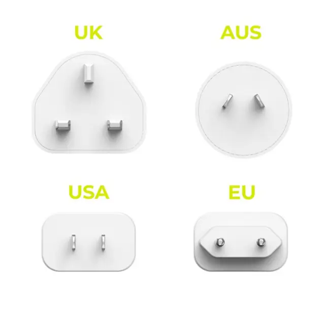Mobile Origin GaN 30W Travel Charger MO14, EU,USA,UK,AUS 3