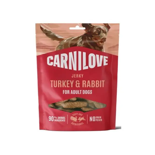 Carnilove SN Jerky Turkey With Rabbit Bar 100gr Μονόχρωμο