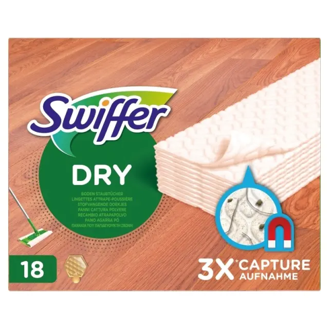 Πανάκια καθαρισμού SWIFFER για ξύλινα πατώματα, 18 τεμάχια.