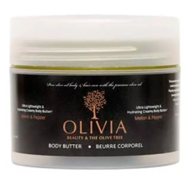 Olivia Body Butter Melon Pepper, Κρέμα Σώματος Παχύρευστη με Ελαιόλαδο & Καριτέ που Θρέφει-Ενυδατώνει, 200ml