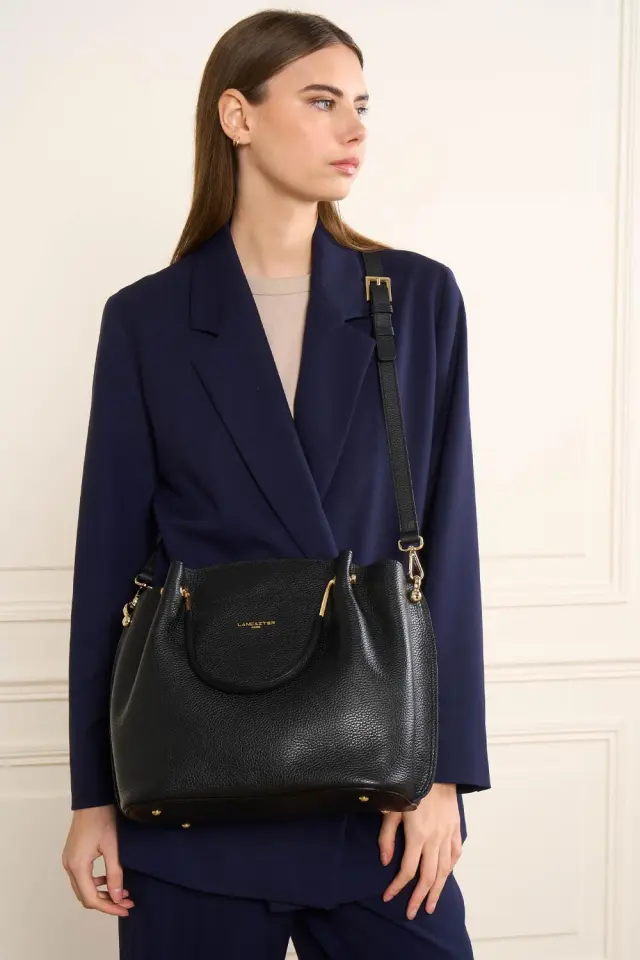 LANCASTER PARIS HANDBAG (470-19-BLACK) 2