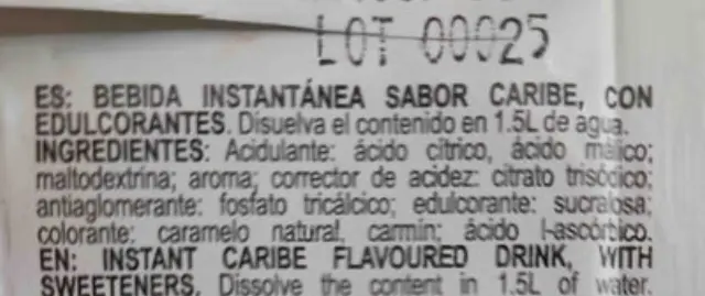 Mix Χυμός Σε Σκόνη Caribe Mojito Φράουλα Χωρίς Προσθήκη Ζάχαρης 9gr