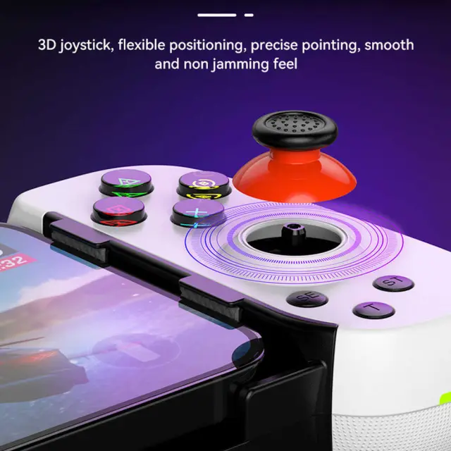 Techsuit - Wireless Controller (D6 DP) - for Phones, Bluetooth, 400mAh - White 3