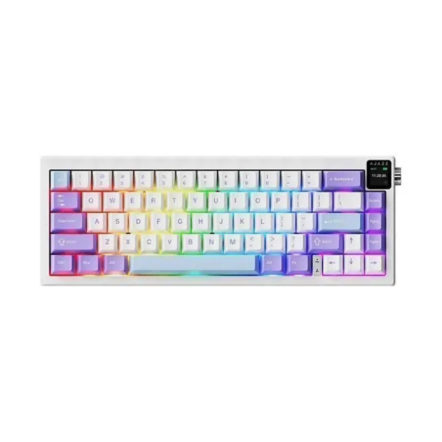 Ajazz Gaming Keyboard AK650 RGB White (AK650-DW-PWB)