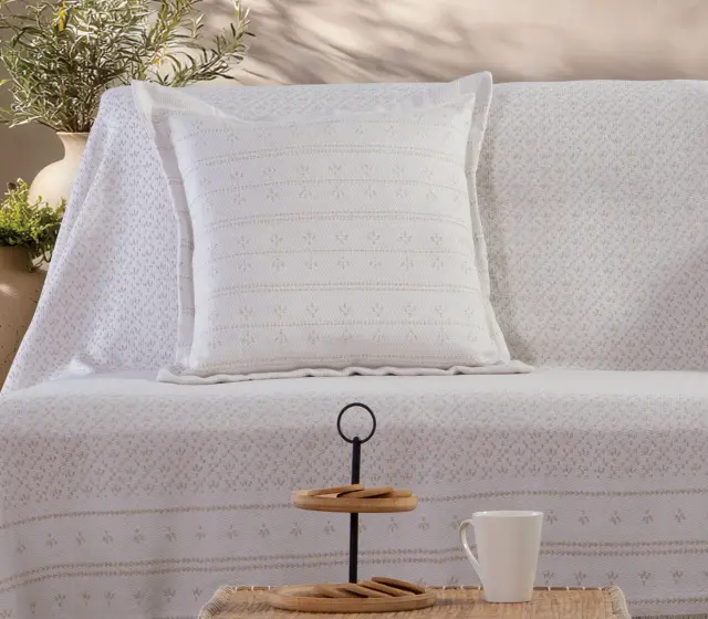Nef-Nef Homeware Διακοσμητικό Μαξιλάρι Ishmar 50x50 Εκρού 3