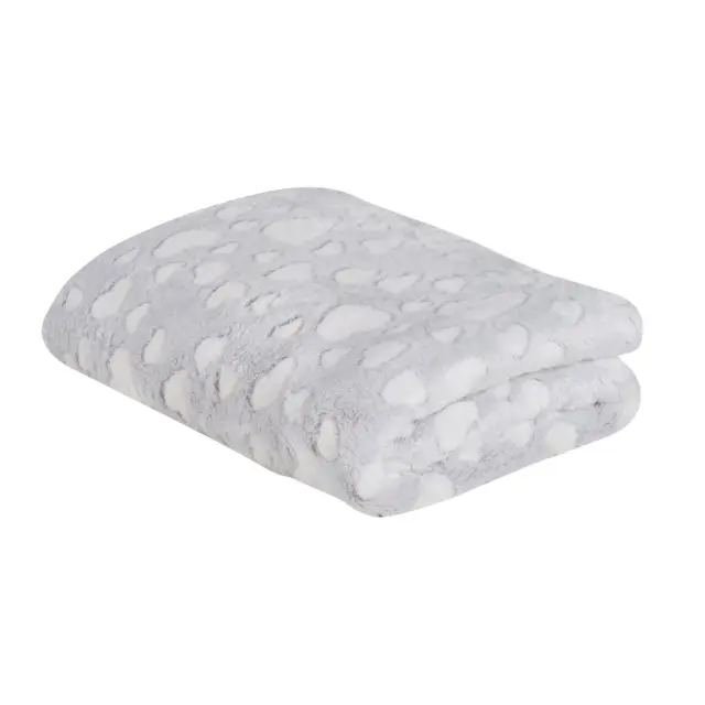 Κουβέρτα Αγκαλιάς 75x100 Fleece Relax Das Home 4909 Light Grey 100% Πολυέστερ
