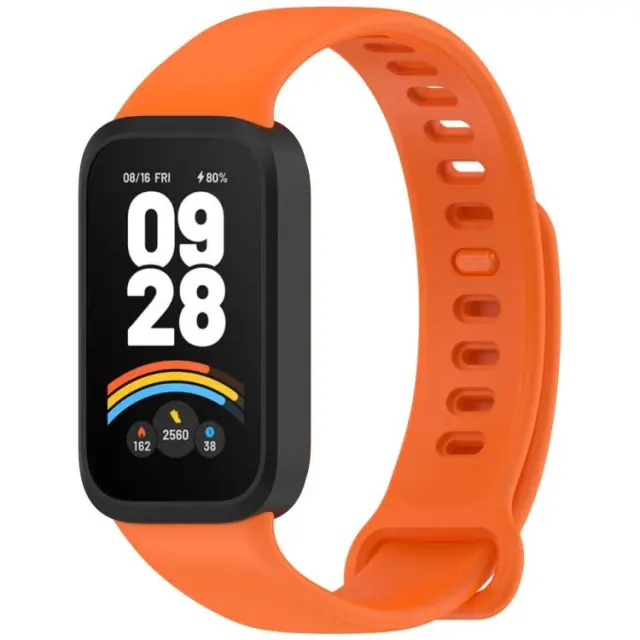 Λουράκι Σιλικόνης για Xiaomi Smart Band 2/8 Active-Orange