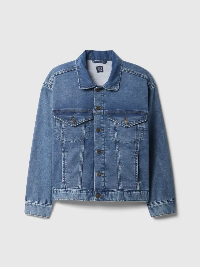 Παιδικό Oversized Supersoft Icon Τζιν Πανωφόρι MEDIUM WASH