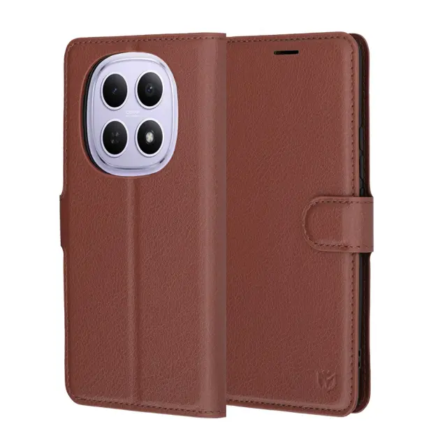 Techsuit® Θήκη Βιβλίο για Redmi Note 15 4G/5G/ Poco M8 - Brown.