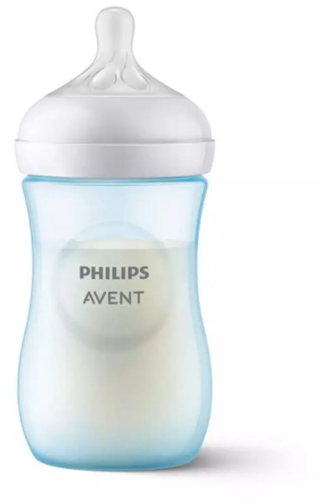 Philips Avent Μπιμπερό Πλαστικό με Θηλή Σιλικόνης 1m+ Natural Response 260ml Blue SCY903/21